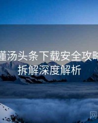 一文读懂汤头条下载安全攻略，技术拆解深度解析