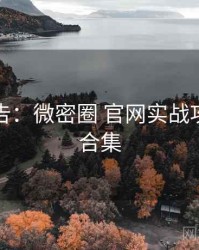 高能警告：微密圈 官网实战攻略彩蛋合集