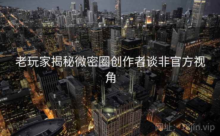 老玩家揭秘微密圈创作者谈非官方视角