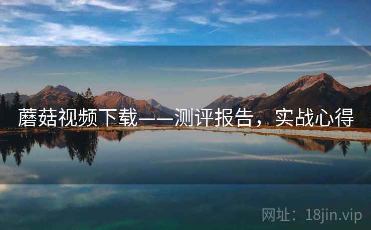 蘑菇视频下载——测评报告，实战心得